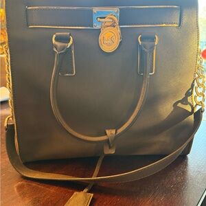 Michael Kors Dark Brown Leather Tote Bag